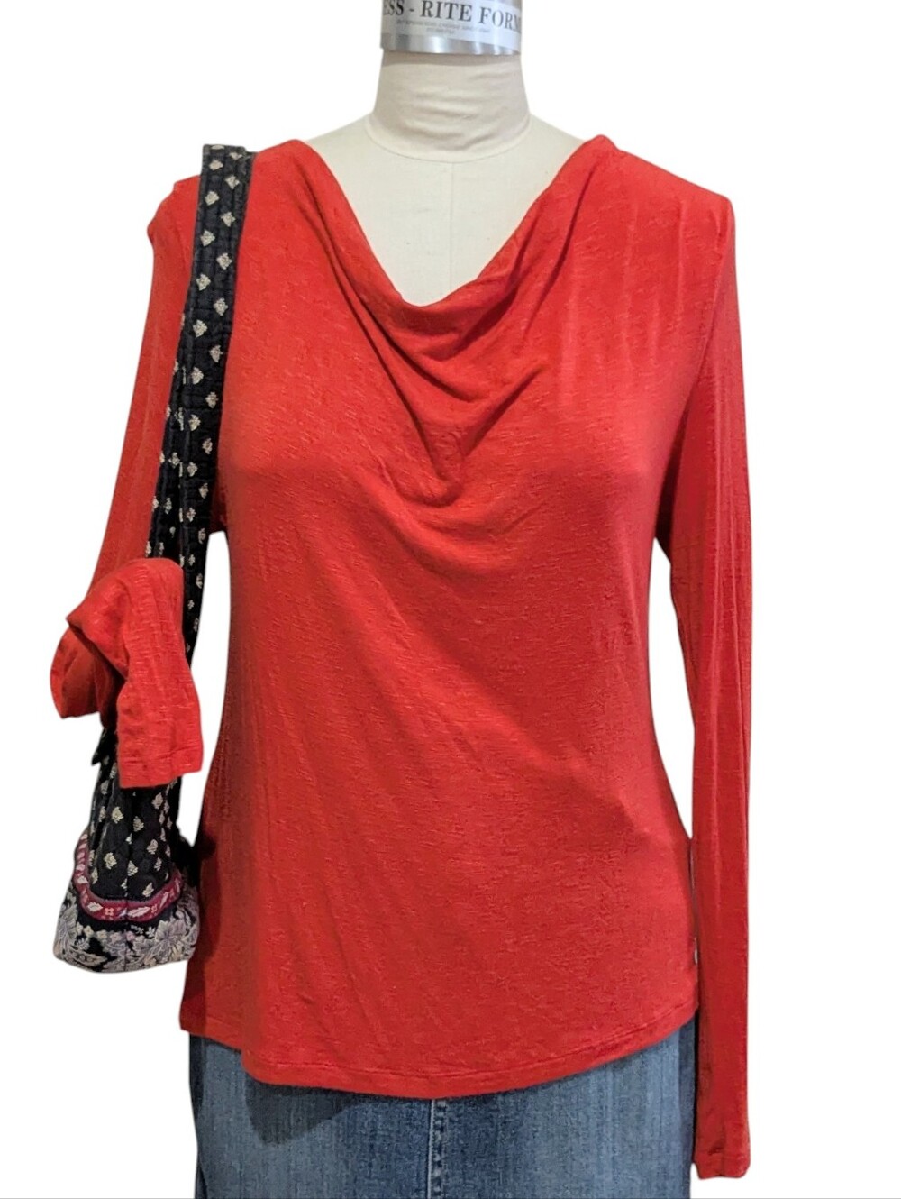 Anthropologie Dolan Draped Neck Top Size Large